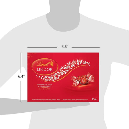 Lindt LINDOR Milk Chocolate Truffles, 156-Gram Box